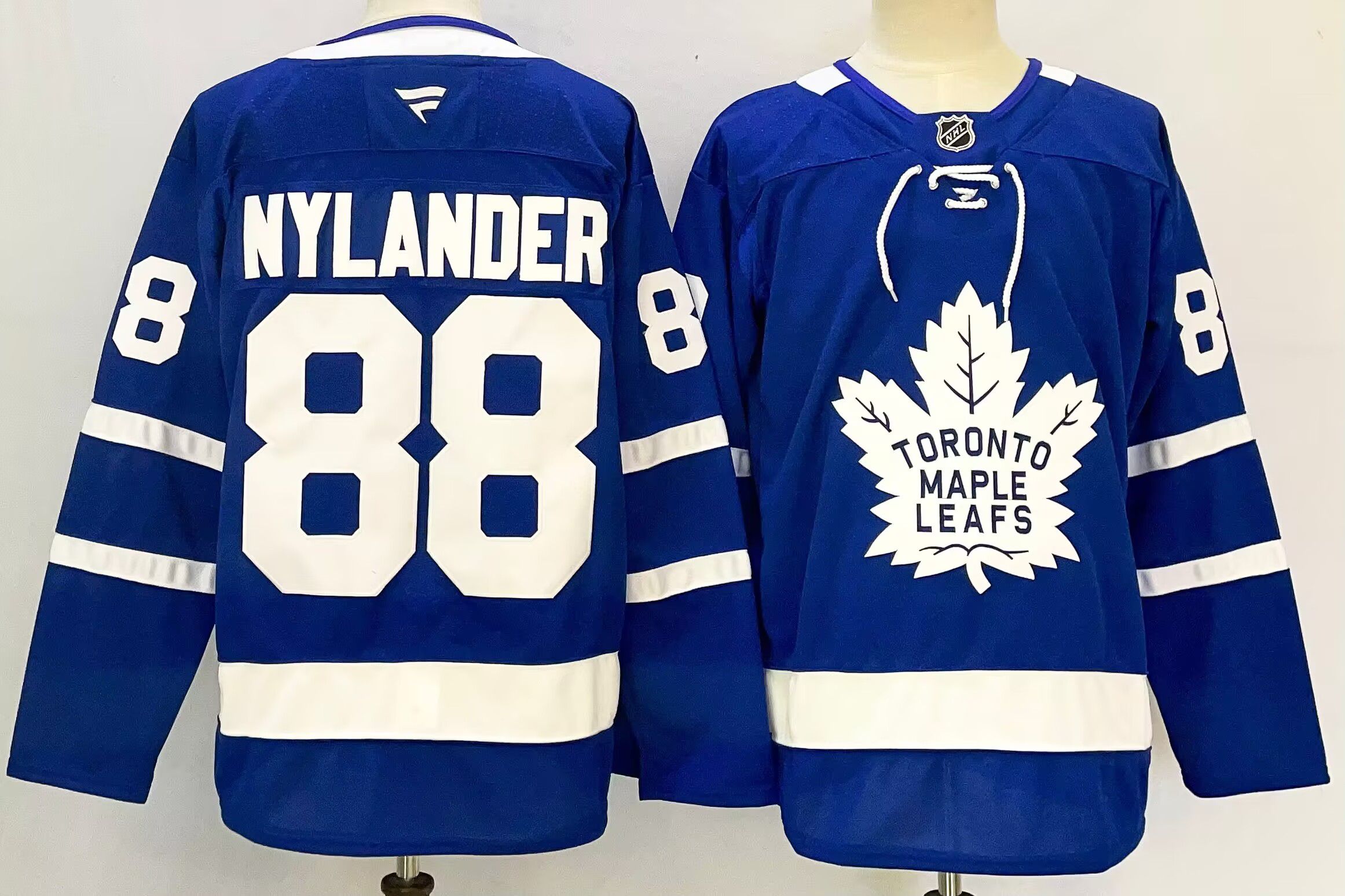 Men Toronto Maple Leafs #88 Nylander Blue 2025 Home Premier Player NHL Jersey